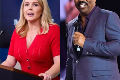 Unbelievable! Steve Harvey Gets Emotional and Cries After Powerful Message from Karoline Leavitt!