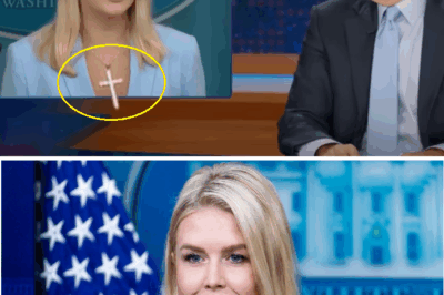 The “tra:gic” fate of Karoline Levitt’s religious necklace after Jon Stewart’s cr:uel j0ke