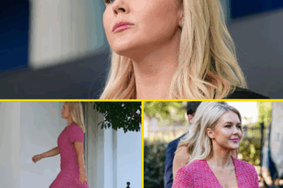 Karoline Leavitt confidently slips into her $500 “MAGA Barbie” outfit without a hint of hesitation. The only question is: is she heading to work—or gearing up to be the star of a political fashion show?