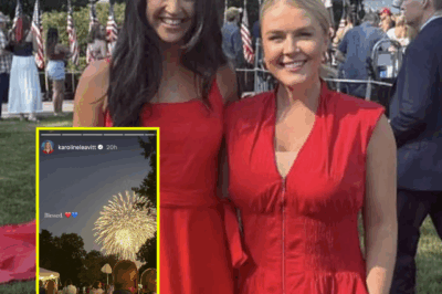 Karoline Leavitt turns heads in sizzling red dress—while snapping adorable moment between Donald and Melania Trump